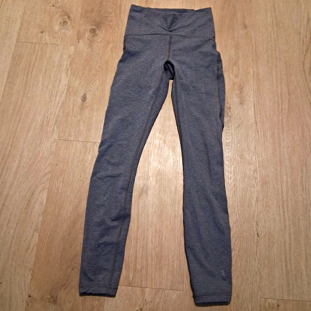 lululemon athletica Gray Wunder Under High Rise Ankle Leggings Women’s 2